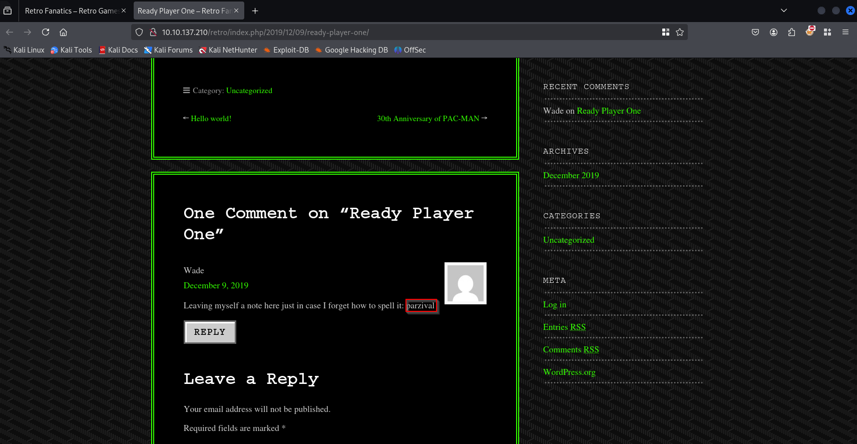 Blaster - Writeup | Kar0n